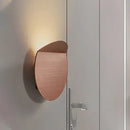 GobekUsa Modern Round Metal Wall Sconce Light - Black/Grey/White LED - Corridor Wall Mount