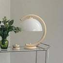 GobekUsa Bauhous Mushroom Table Lamp for Living Room Bedroom, E27 Glass Light Retro