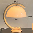 GobekUsa Bauhous Mushroom Table Lamp for Living Room Bedroom, E27 Glass Light Retro