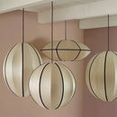 GobekUsa Danish Pendant Light Minimalist Lantern Ufo Lampshade Rustic Fabric Lamp