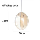 GobekUsa Danish Pendant Light Minimalist Lantern Ufo Lampshade Rustic Fabric Lamp