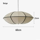 GobekUsa Danish Pendant Light Minimalist Lantern Ufo Lampshade Rustic Fabric Lamp
