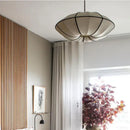 GobekUsa Danish Pendant Light Minimalist Lantern Ufo Lampshade Rustic Fabric Lamp