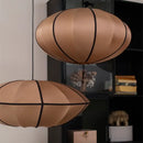 GobekUsa Danish Pendant Light Minimalist Lantern Ufo Lampshade Rustic Fabric Lamp