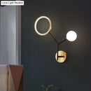 GobekUsa Minimalist Cream Glass LED Wall Sconce Lamp for Bedroom Lighting