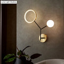 GobekUsa Minimalist Cream Glass LED Wall Sconce Lamp for Bedroom Lighting