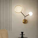 GobekUsa Minimalist Cream Glass LED Wall Sconce Lamp for Bedroom Lighting