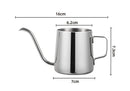 Minimalist cream stainless steel glass coffee maker kitchen kettle by Decorbites