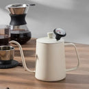 Minimalist cream stainless steel glass coffee maker kitchen kettle by Decorbites