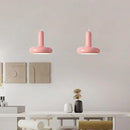 GobekUsa Disc Shaped LED Pendant Light in Cream White Green for Bedroom Living Rooms