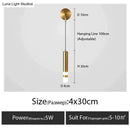 GobekUsa Minimalist Creative Luxury  Bedroom bedside wall lamp with spotlight
