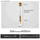 GobekUsa Minimalist Creative Luxury  Bedroom bedside wall lamp with spotlight