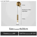 GobekUsa Minimalist Creative Luxury  Bedroom bedside wall lamp with spotlight