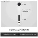 GobekUsa Minimalist Creative Luxury  Bedroom bedside wall lamp with spotlight