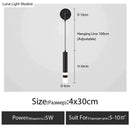 GobekUsa Minimalist Creative Luxury  Bedroom bedside wall lamp with spotlight