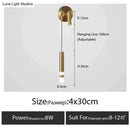 GobekUsa Minimalist Creative Luxury  Bedroom bedside wall lamp with spotlight
