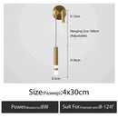 GobekUsa Minimalist Creative Luxury  Bedroom bedside wall lamp with spotlight