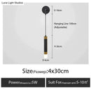 GobekUsa Minimalist Creative Luxury  Bedroom bedside wall lamp with spotlight
