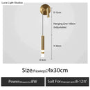 GobekUsa Minimalist Creative Luxury  Bedroom bedside wall lamp with spotlight