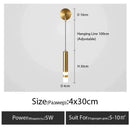 GobekUsa Minimalist Creative Luxury  Bedroom bedside wall lamp with spotlight