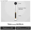 GobekUsa Minimalist Creative Luxury  Bedroom bedside wall lamp with spotlight
