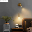 GobekUsa Minimalist Creative Luxury  Bedroom bedside wall lamp with spotlight
