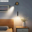 GobekUsa Minimalist Creative Luxury  Bedroom bedside wall lamp with spotlight