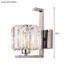 GobekUsa Minimalist Crystal Wall Lamp with Chrome Backplate & 1 Light