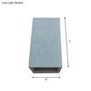 GobekUsa Grey Flush Mount Wall Light Nordic 1 Head - Cube/Cuboid Cement - Up & Down Sconce Light for Stairs - 4"/5"/7" Wide