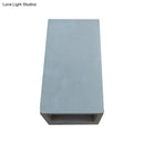 GobekUsa Grey Flush Mount Wall Light Nordic 1 Head - Cube/Cuboid Cement - Up & Down Sconce Light for Stairs - 4"/5"/7" Wide