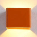 GobekUsa Minimalist Cube Shade Sconce Light - Aluminum LED Wall Mounted Light with Warm/White Lighting for Living Room - Black/White