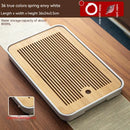 GobekUsa Bamboo Tea Tray: Simple Kung Fu Tea Set, Dual Wet/Dry Use, Efficient Storage