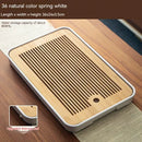 GobekUsa Bamboo Tea Tray: Simple Kung Fu Tea Set, Dual Wet/Dry Use, Efficient Storage