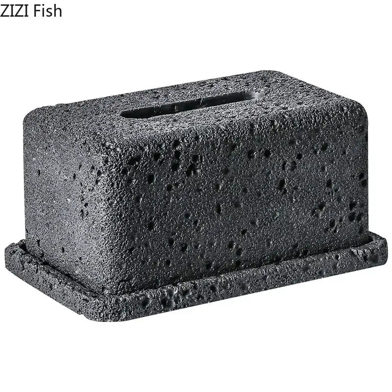 GobekUsa Cement Tissue Box Rack | Modern Kitchen & Restaurant Decor, photo 2 of 8