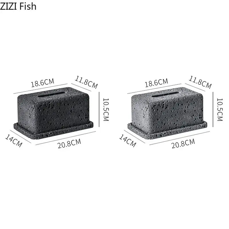 GobekUsa Cement Tissue Box Rack | Modern Kitchen & Restaurant Decor, photo 6 of 8