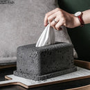 GobekUsa Cement Tissue Box Rack | Modern Kitchen & Restaurant Decor