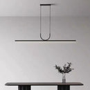 GobekUsa Black Art LED Ceiling Chandelier for Kitchen Island and Dining Room