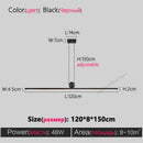 GobekUsa Black Chandelier: Modern Nordic Design for Dining Room, Bar, and Kitchen Island