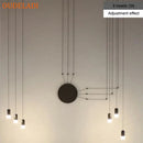 GobekUsa Industrial Retro Wall Lamp Black LED Hanging Light