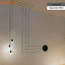 GobekUsa Industrial Retro Wall Lamp Black LED Hanging Light