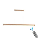 GobekUsa Dimmable Wooden Pendant Lamp: Long Strip Minimalist Hanging Indoor Lighting