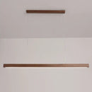 GobekUsa Dimmable Wooden Pendant Lamp: Long Strip Minimalist Hanging Indoor Lighting