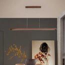 GobekUsa Dimmable Wooden Pendant Lamp: Long Strip Minimalist Hanging Indoor Lighting