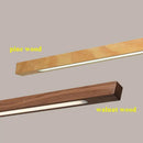 GobekUsa Dimmable Wooden Pendant Lamp: Long Strip Minimalist Hanging Indoor Lighting