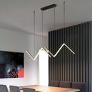GobekUsa Minimalist Double Z-Shaped LED Island Light Fixture