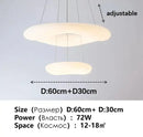 GobekUsa Cloud LED Pendant Light for Home Office Decor - Creative Circular Hanging Lamp