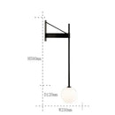 GobekUsa Geometric Iron Wall Lamp: Modern Nordic Design for Living Room, Bedroom, or Bedside