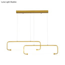GobekUsa Minimalist Geometric LED Dining Room Pendant Light