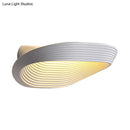 GobekUsa Minimalist Geometric Wall Sconce with LED Warm/White Light in White/Black Metal