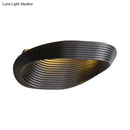 GobekUsa Minimalist Geometric Wall Sconce with LED Warm/White Light in White/Black Metal